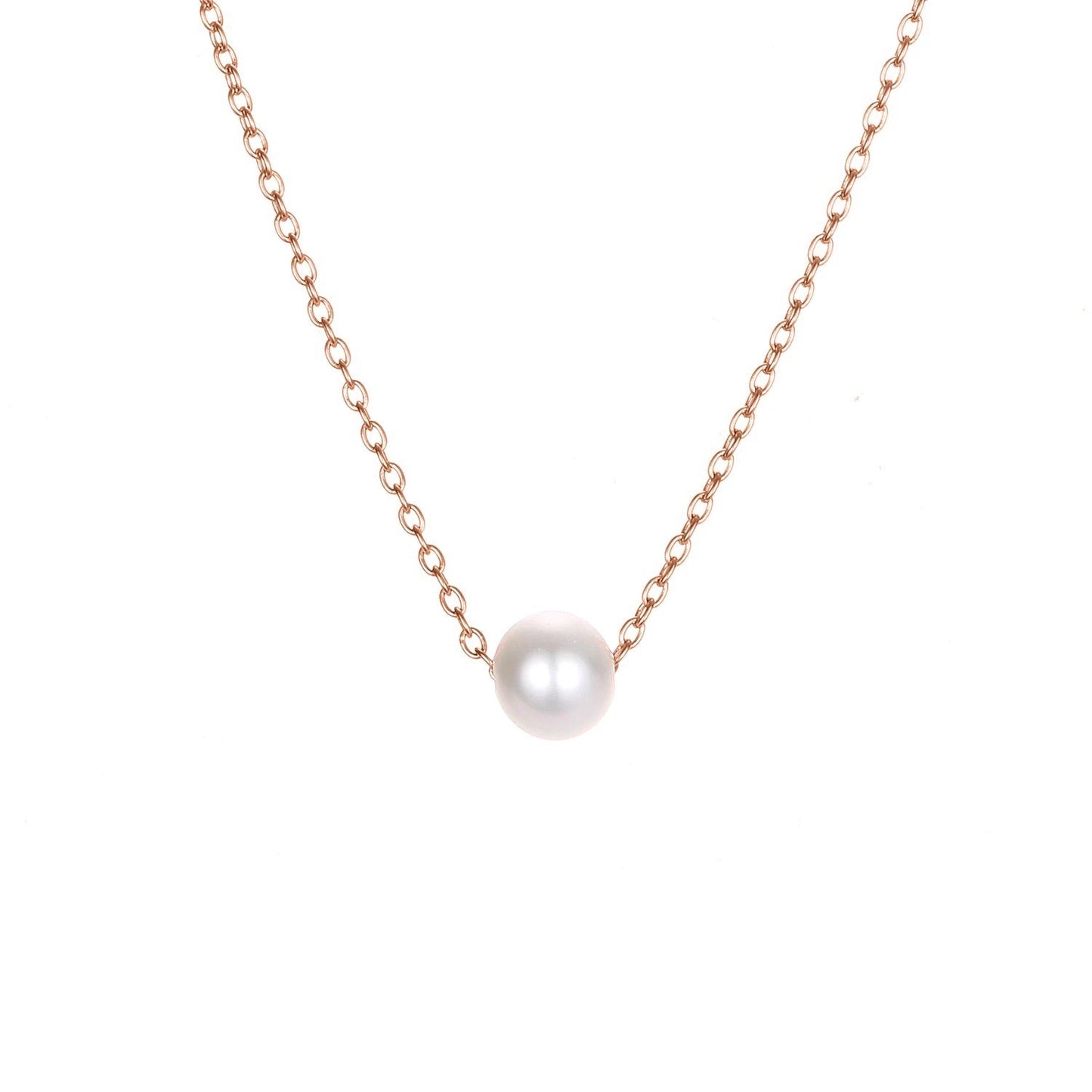 Rose Gold Love Heart Stainless Steel Necklace