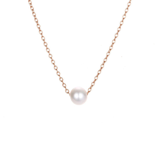 Rose Gold Love Heart Stainless Steel Necklace