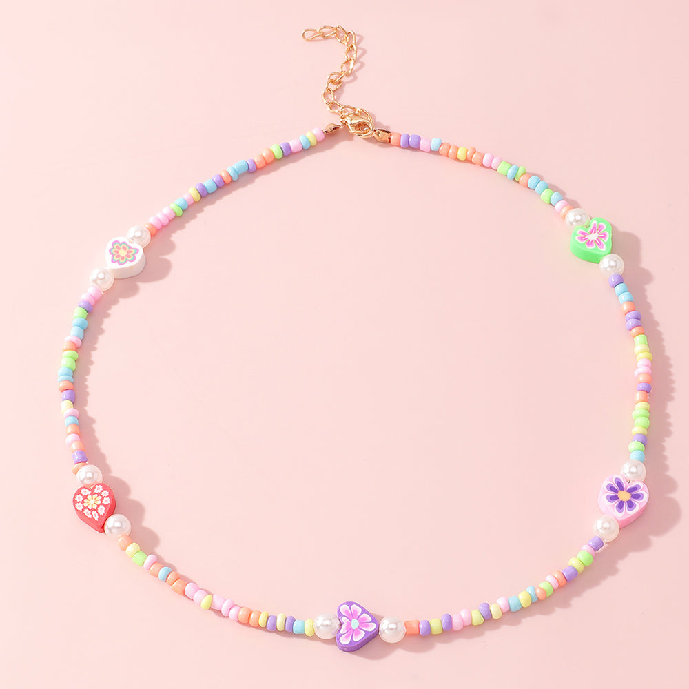 The Bohemia Heart Flower Necklace