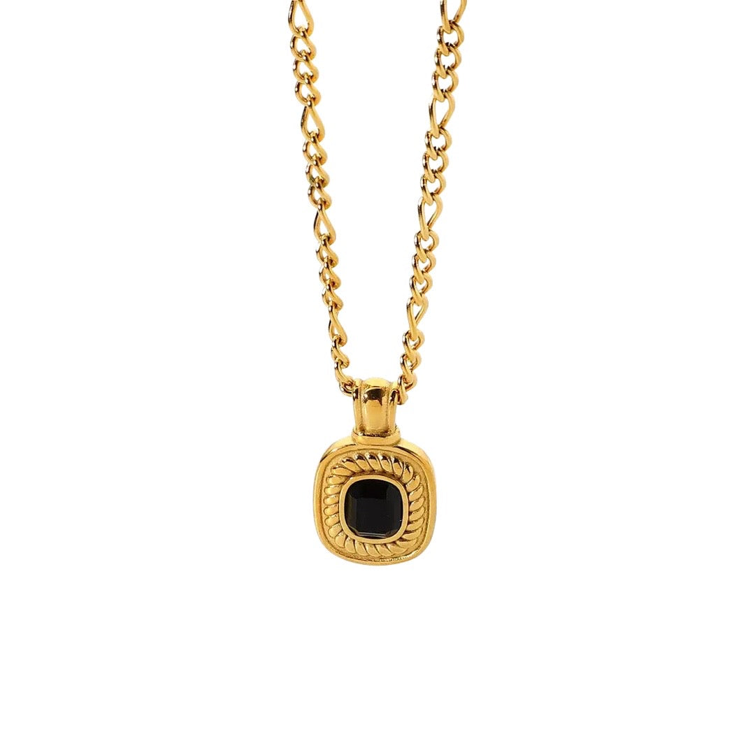 Gemstone Box Pendant