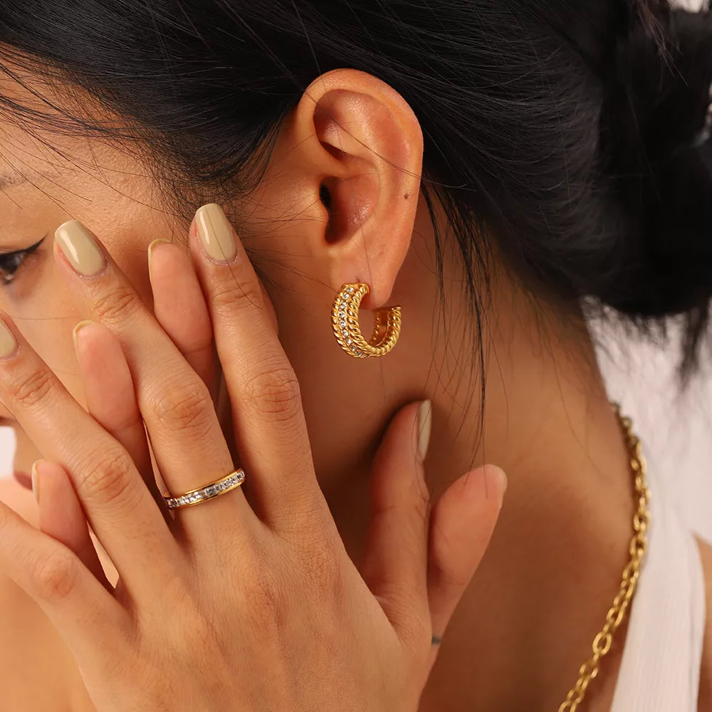 Gold Wiser Earring